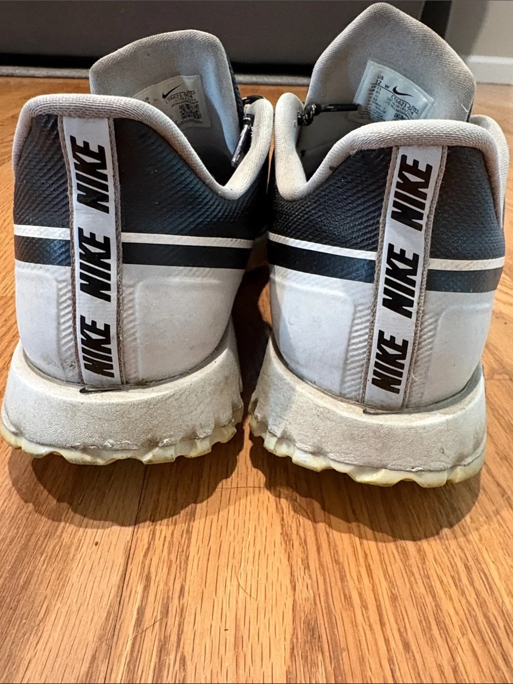 Nike Black & White Golf Shoes - Visible Swoosh